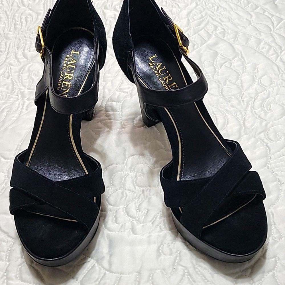 Lauren Ralph Lauren black sandals
